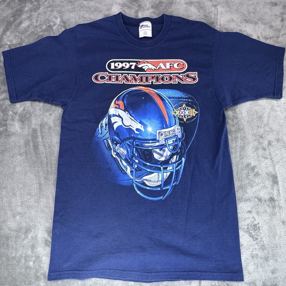 Pro Player Super Bowl XXXII 32 AFC Champions 97 T-shirt Sz M Denver Broncos NFL